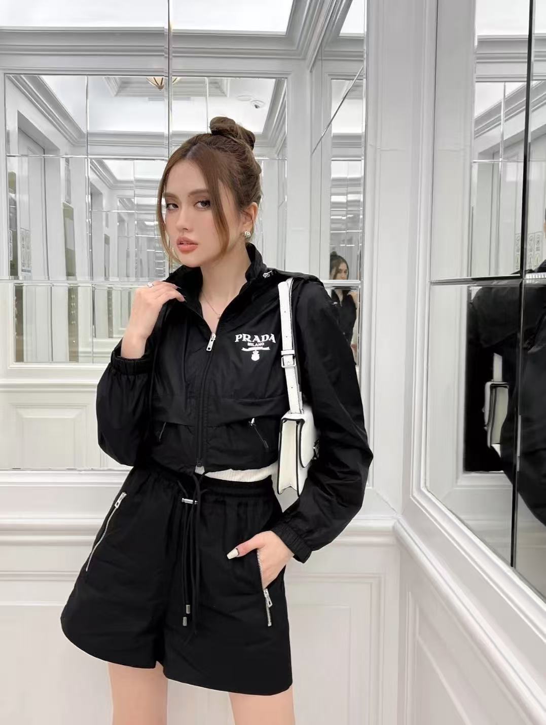 PR4DA 日焼け防止ジャケット＋ショーツ ツーピースセット【50％割引+送料無料】