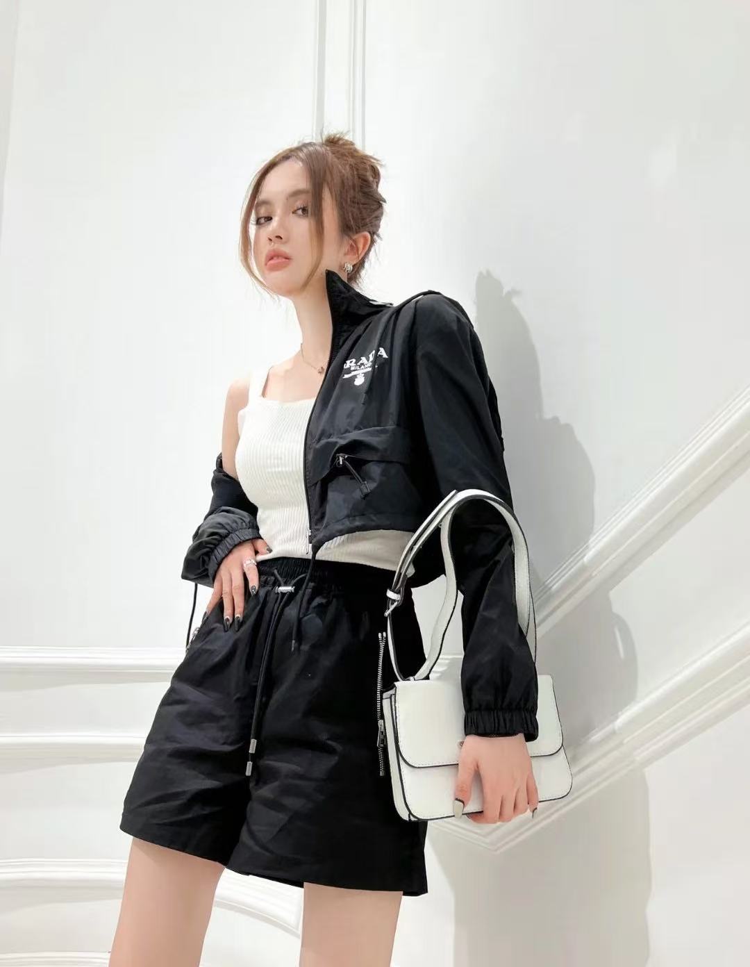 PR4DA 日焼け防止ジャケット＋ショーツ ツーピースセット【50％割引+送料無料】