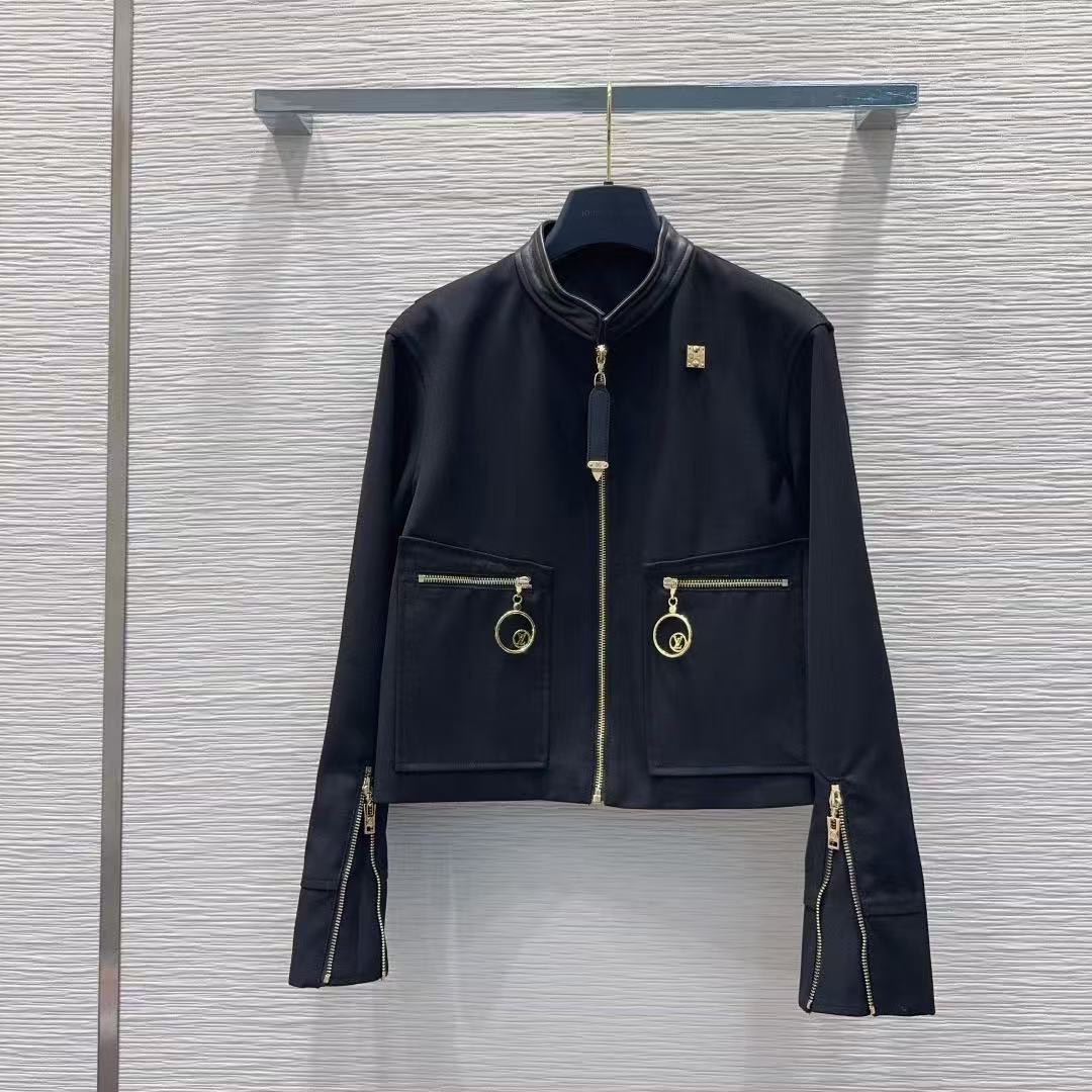 LVジッパージャケット＋スカートのツーピースセット【50％割引+送料無料】