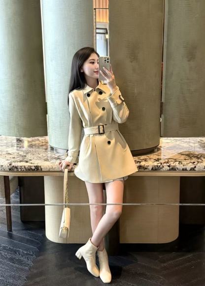 GUCC1 ダブルブレストトレンチコート【50％割引+送料無料】