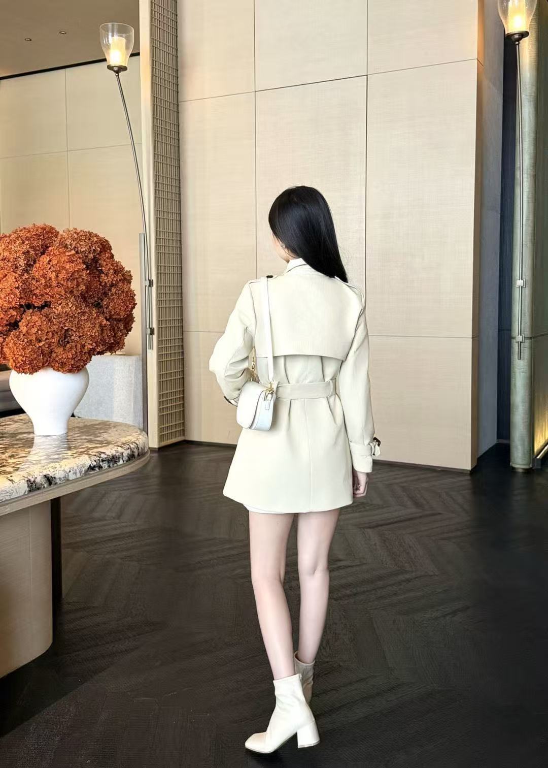 GUCC1 ダブルブレストトレンチコート【50％割引+送料無料】