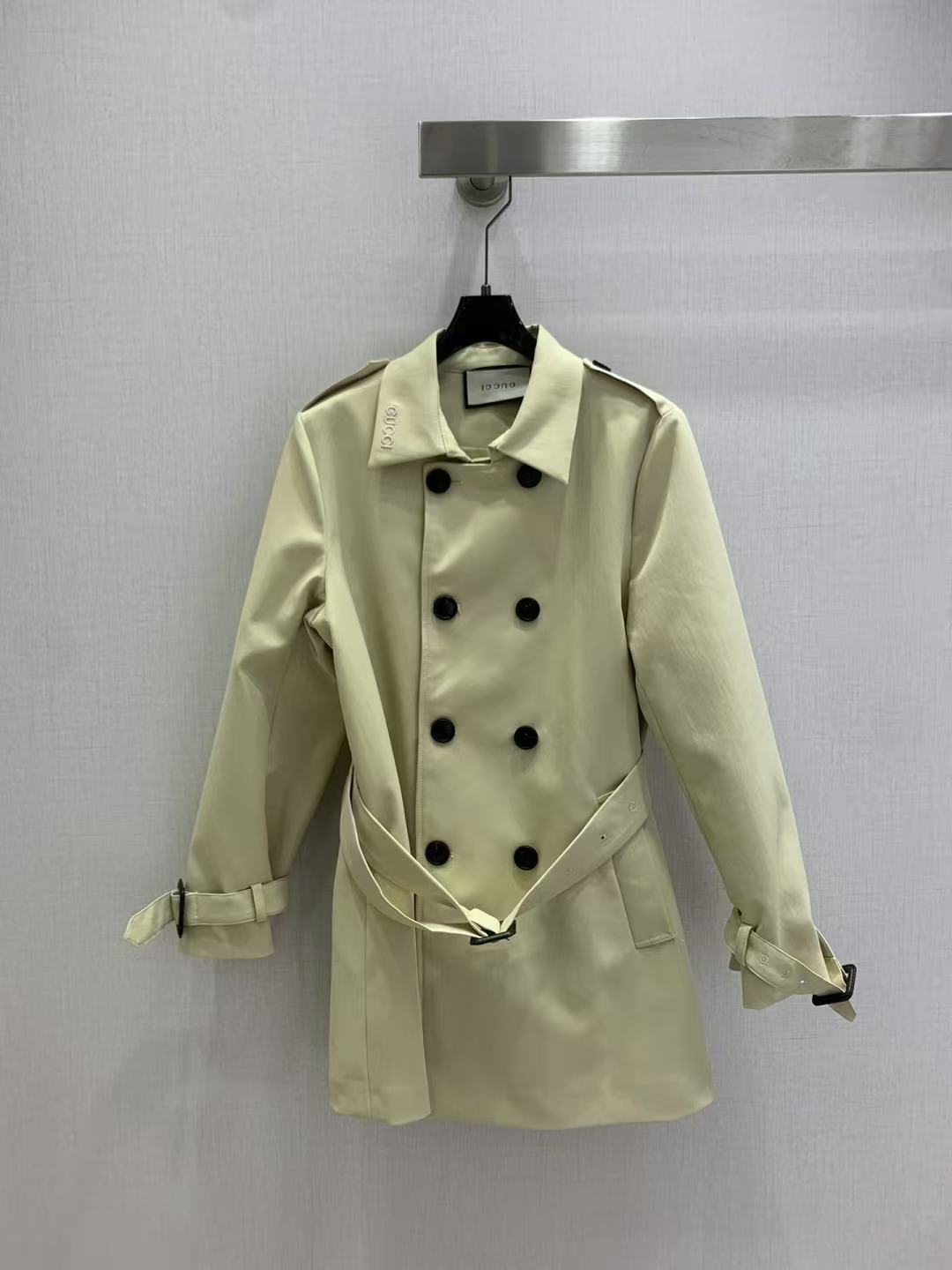 GUCC1 ダブルブレストトレンチコート【50％割引+送料無料】