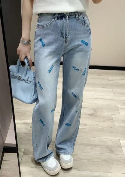 DI0R刺繍入りレタージーンズ【50％割引+送料無料】