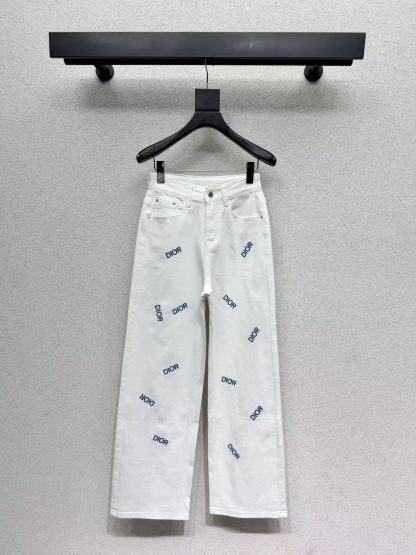 DI0R刺繍入りレタージーンズ【50％割引+送料無料】