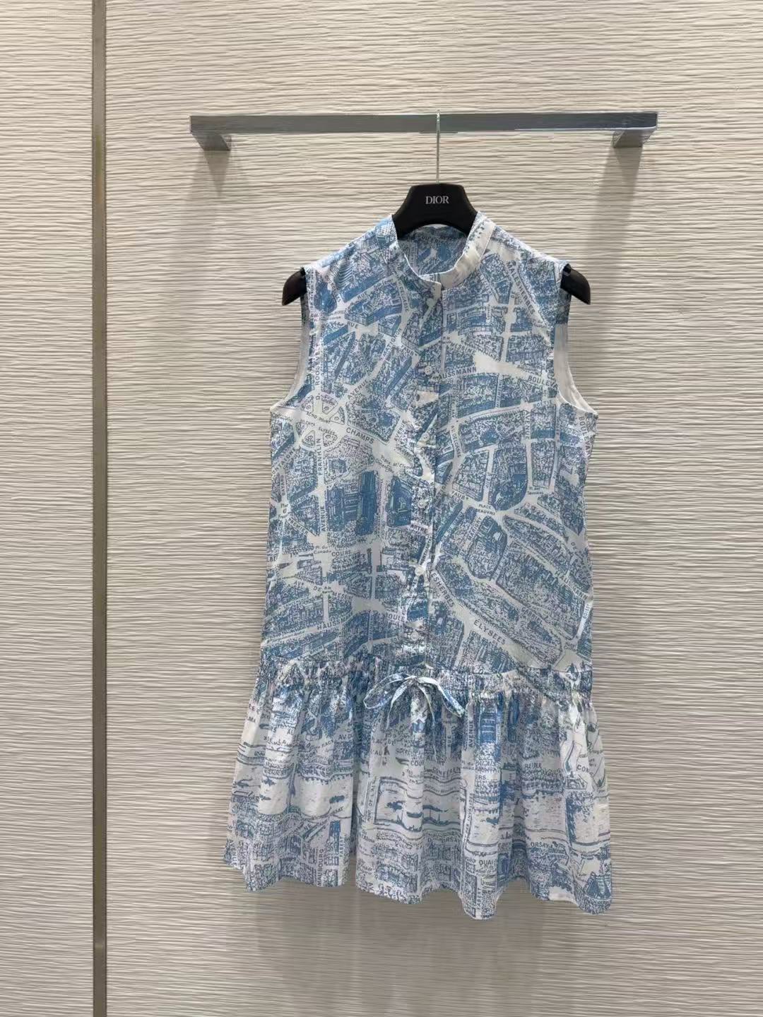 DI0Rプリント柄のノースリーブドレス【50％割引+送料無料】