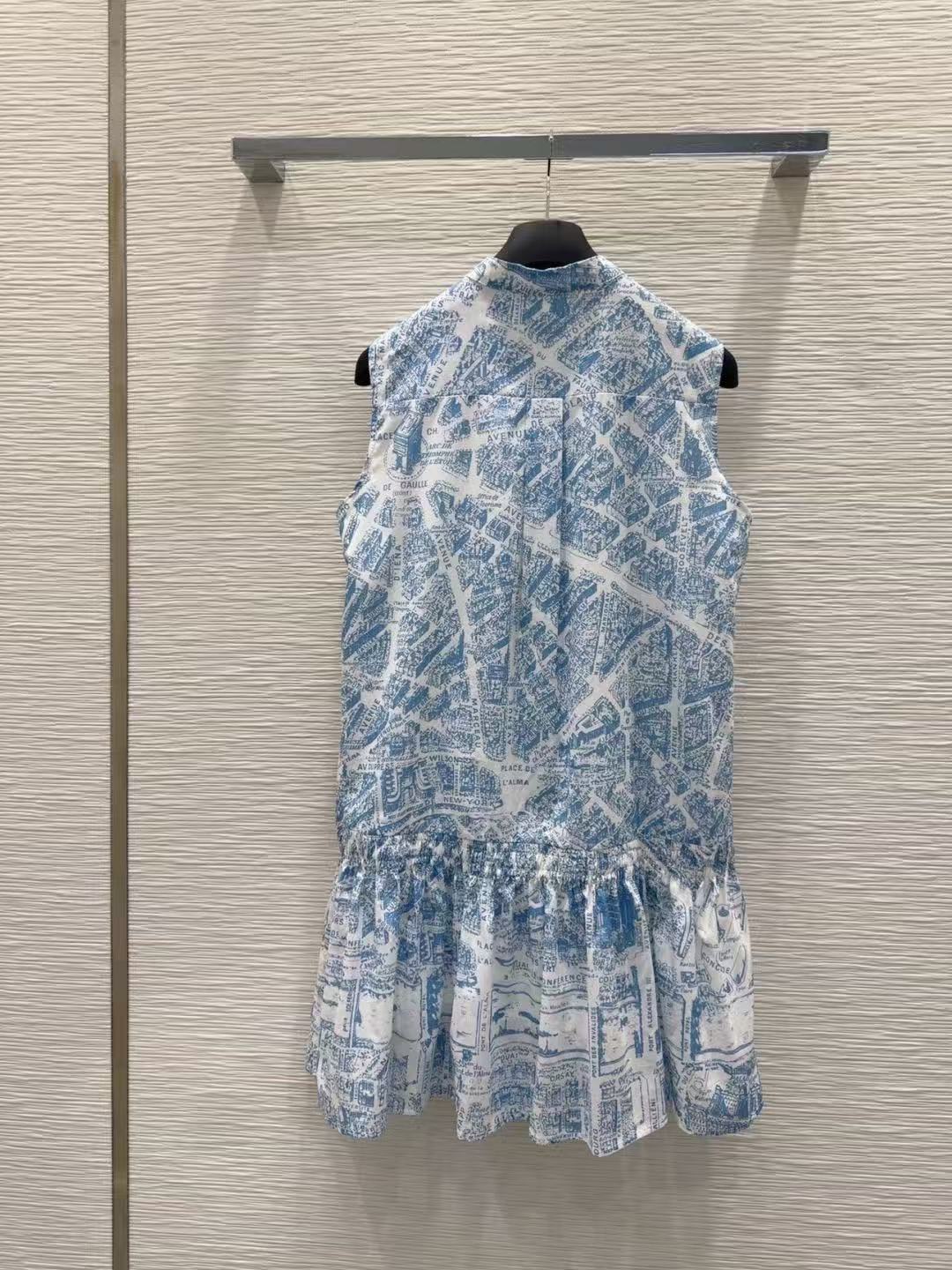 DI0Rプリント柄のノースリーブドレス【50％割引+送料無料】