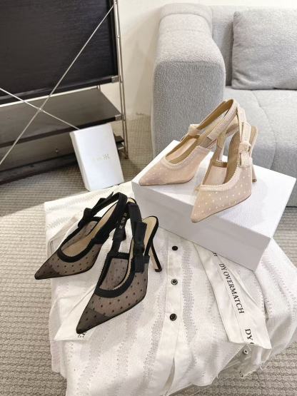 DI0R高品質の水玉模様のハイヒール【50％割引+送料無料】