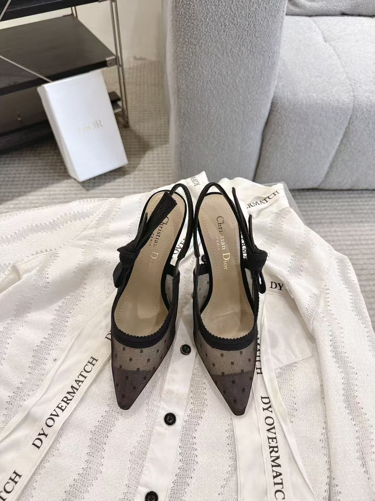 DI0R高品質の水玉模様のハイヒール【50％割引+送料無料】