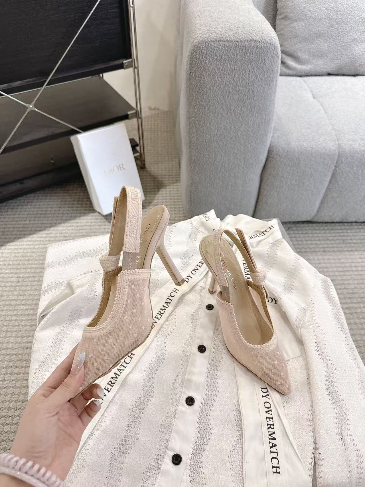 DI0R高品質の水玉模様のハイヒール【50％割引+送料無料】