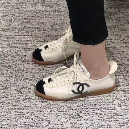 CHANE1 高品質ダブルC ブラック＆ホワイトパンダシューズ【50％割引+送料無料】