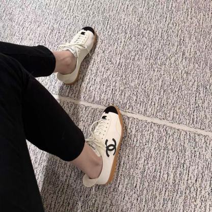 CHANE1 高品質ダブルC ブラック＆ホワイトパンダシューズ【50％割引+送料無料】