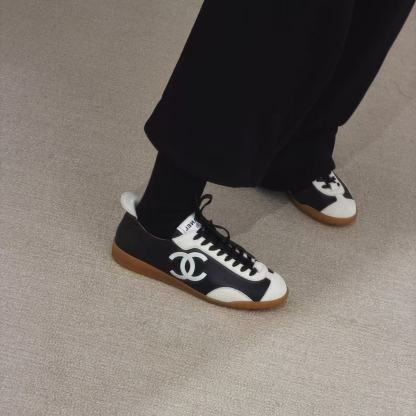 CHANE1 高品質ダブルC ブラック＆ホワイトパンダシューズ【50％割引+送料無料】