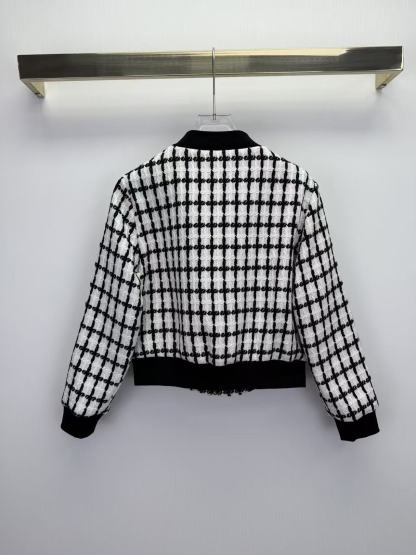 DI0Rチェック柄のジップアップジャケット【50％割引+送料無料】
