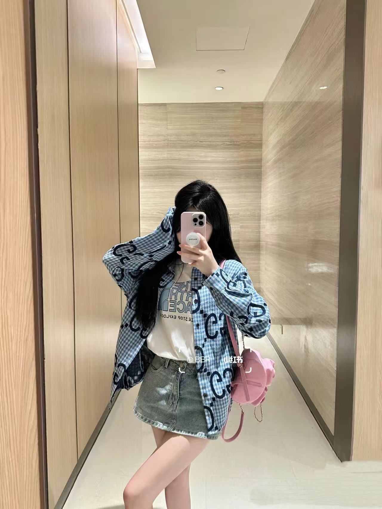 GUCC1 チェックシャツ【50％割引+送料無料】