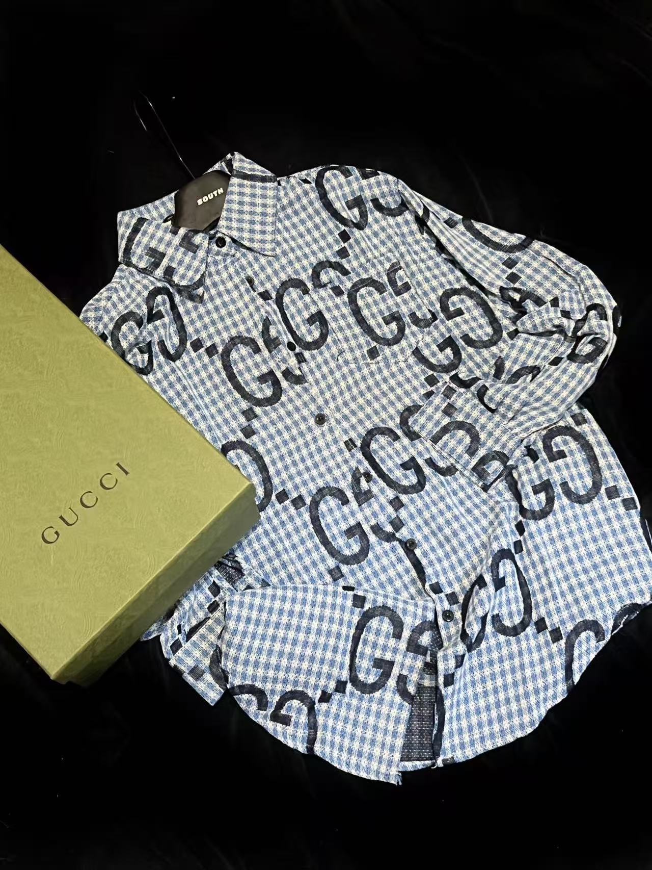 GUCC1 チェックシャツ【50％割引+送料無料】