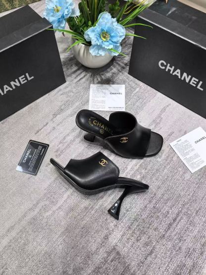 CHANE1 ダブルC ハイヒール【50％割引+送料無料】