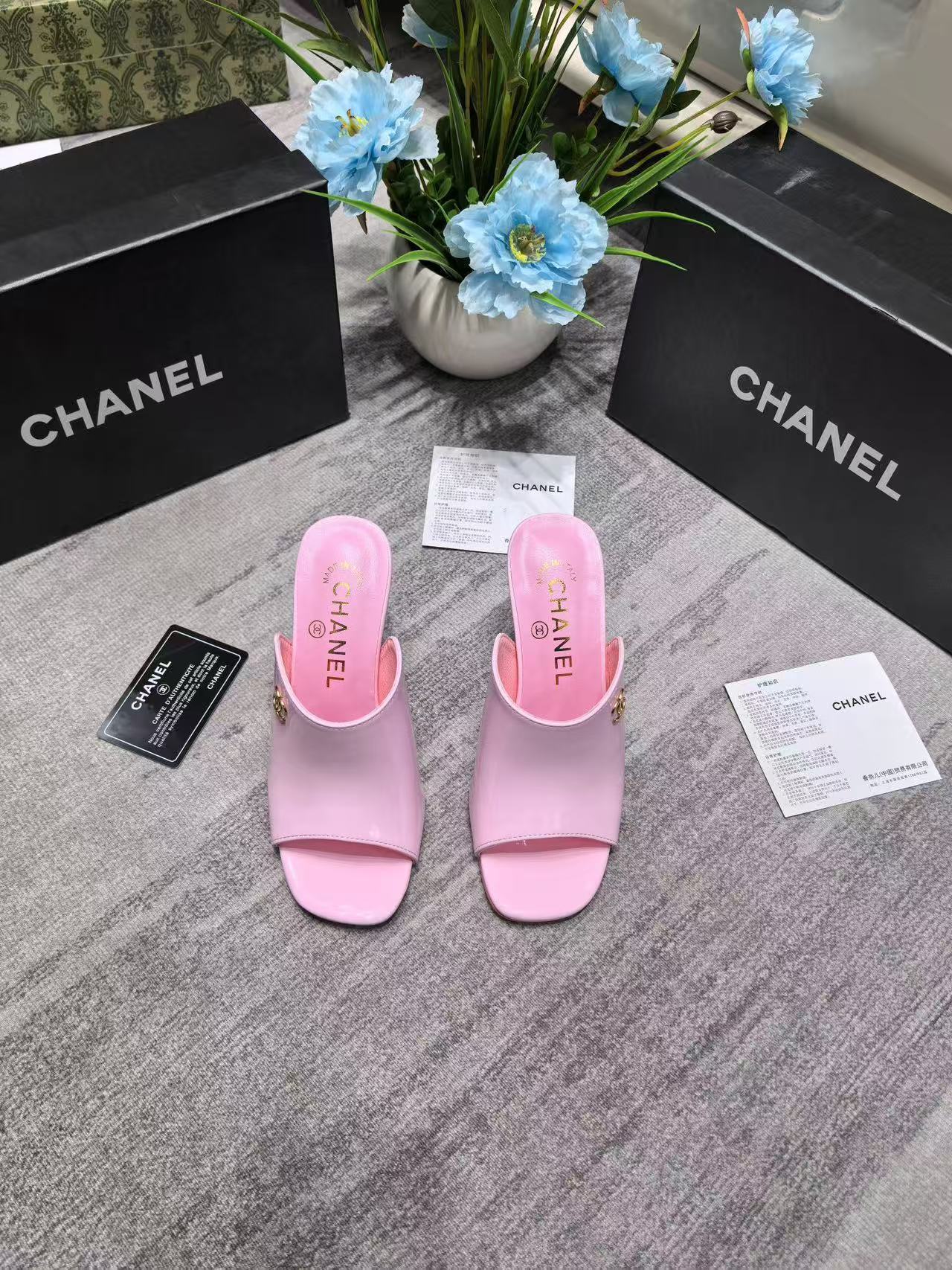 CHANE1 ダブルC ハイヒール【50％割引+送料無料】