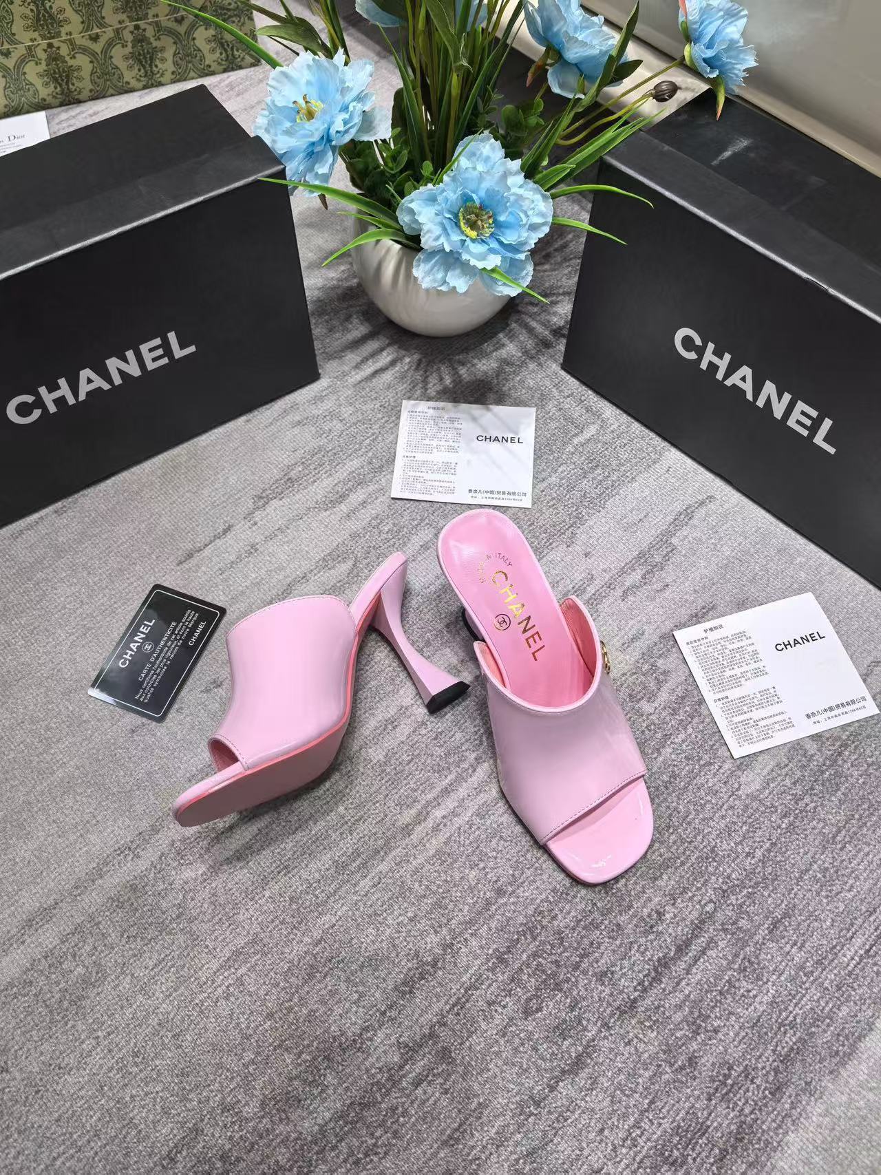 CHANE1 ダブルC ハイヒール【50％割引+送料無料】