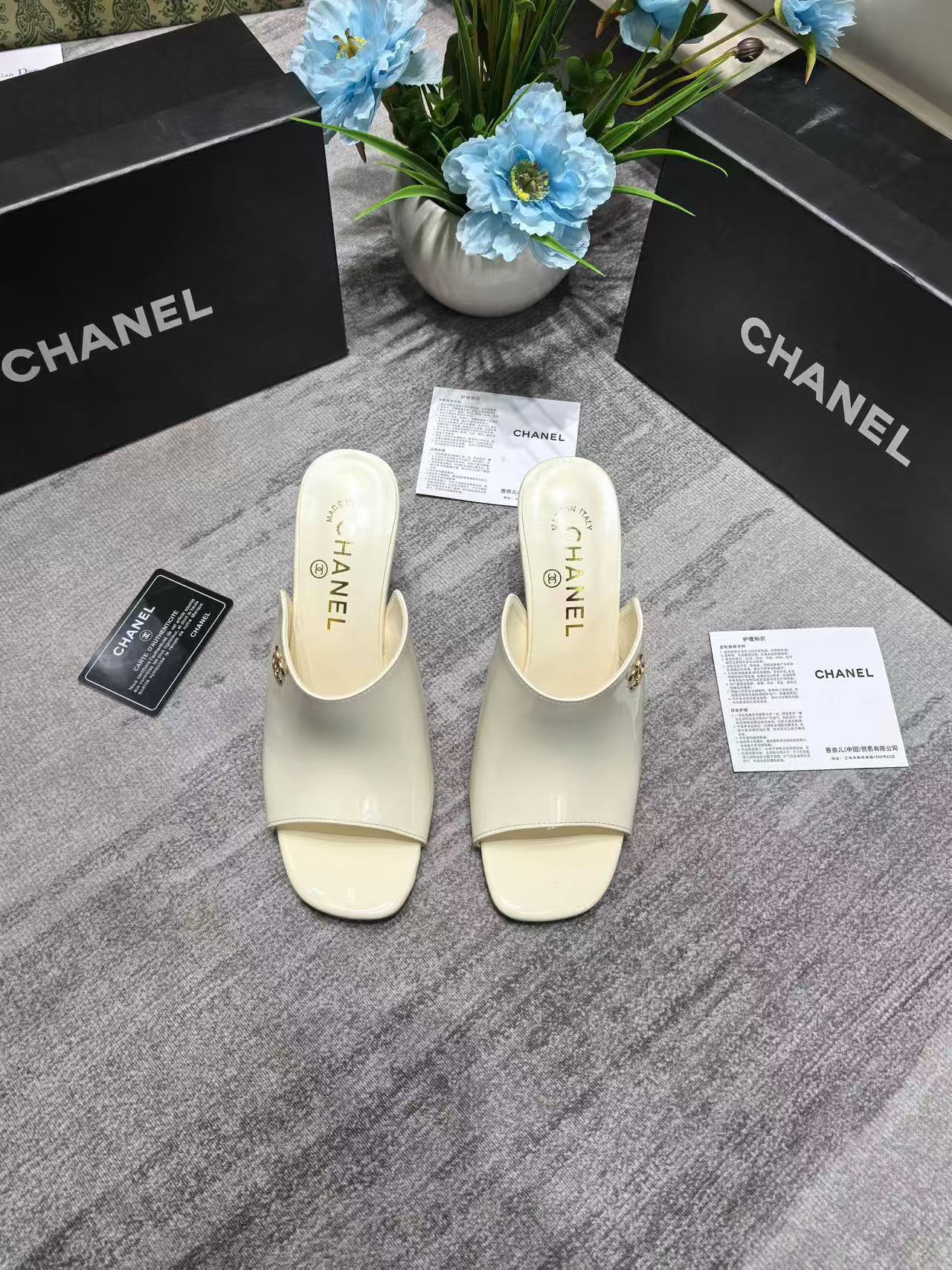 CHANE1 ダブルC ハイヒール【50％割引+送料無料】