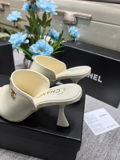 CHANE1 ダブルC ハイヒール【50％割引+送料無料】