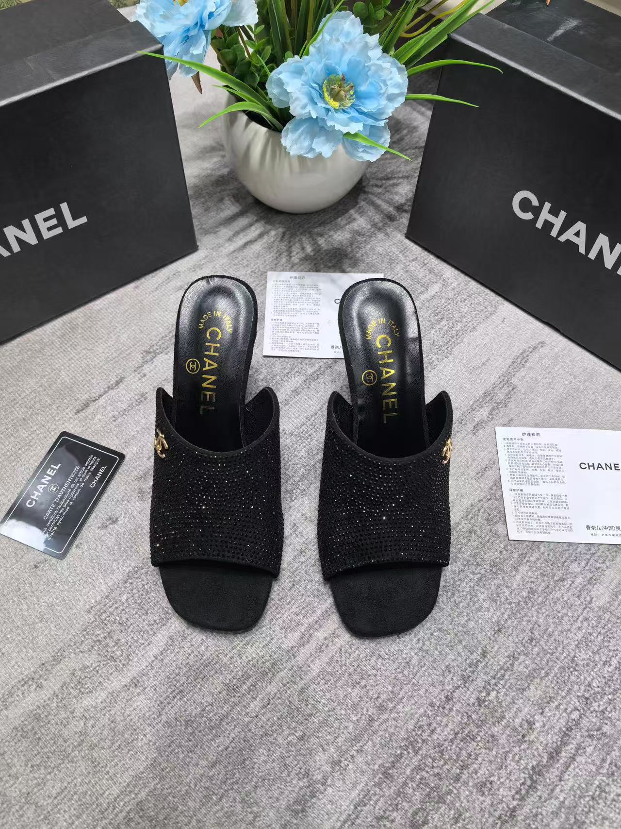 CHANE1 ダブルC ハイヒール【50％割引+送料無料】