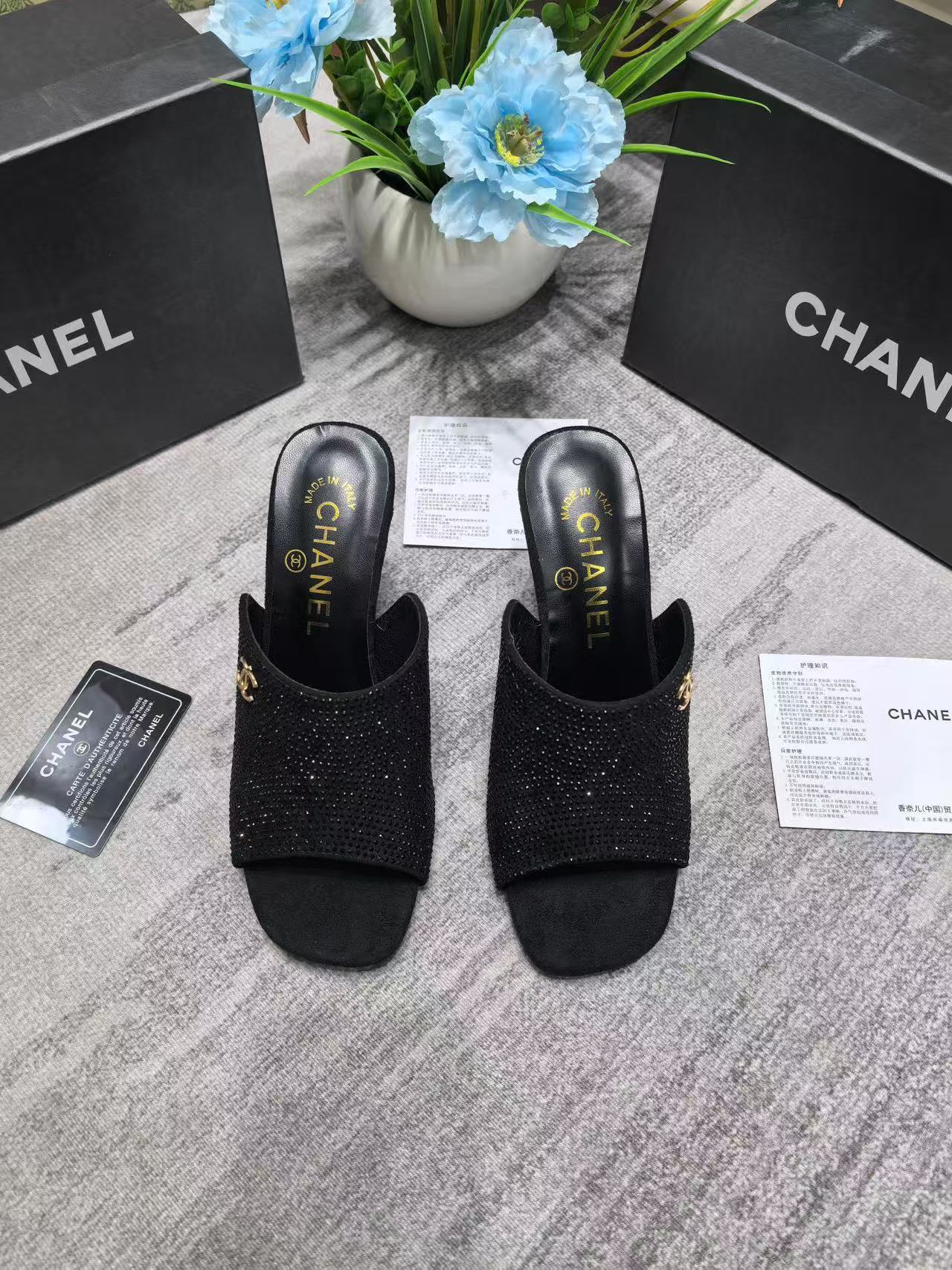 CHANE1 ダブルC ハイヒール【50％割引+送料無料】