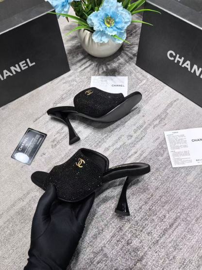 CHANE1 ダブルC ハイヒール【50％割引+送料無料】