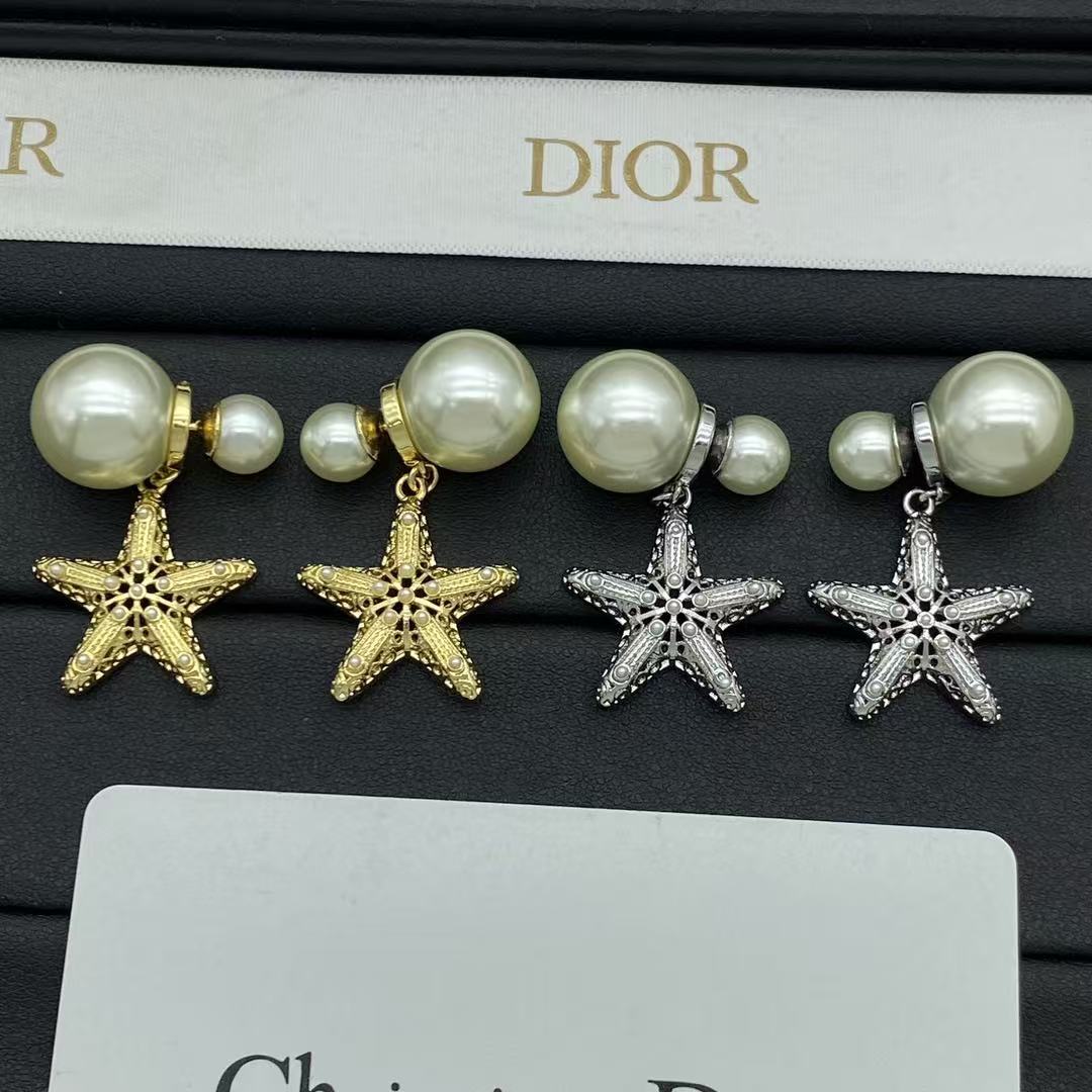 DI0R五芒星パールイヤリング【50％割引+送料無料】