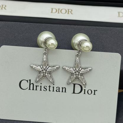 DI0R五芒星パールイヤリング【50％割引+送料無料】