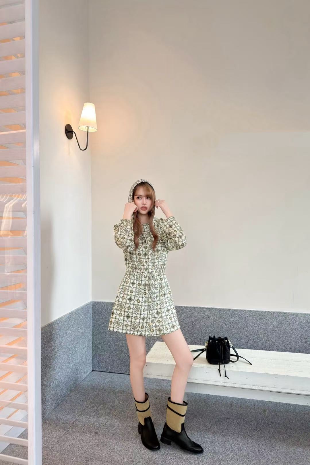 LVフード付きプリントジャケット【50％割引+送料無料】