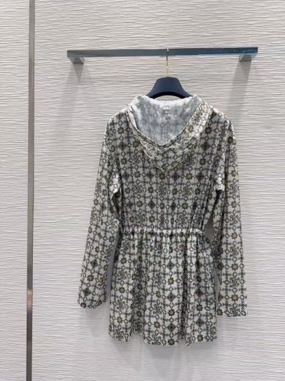 LVフード付きプリントジャケット【50％割引+送料無料】