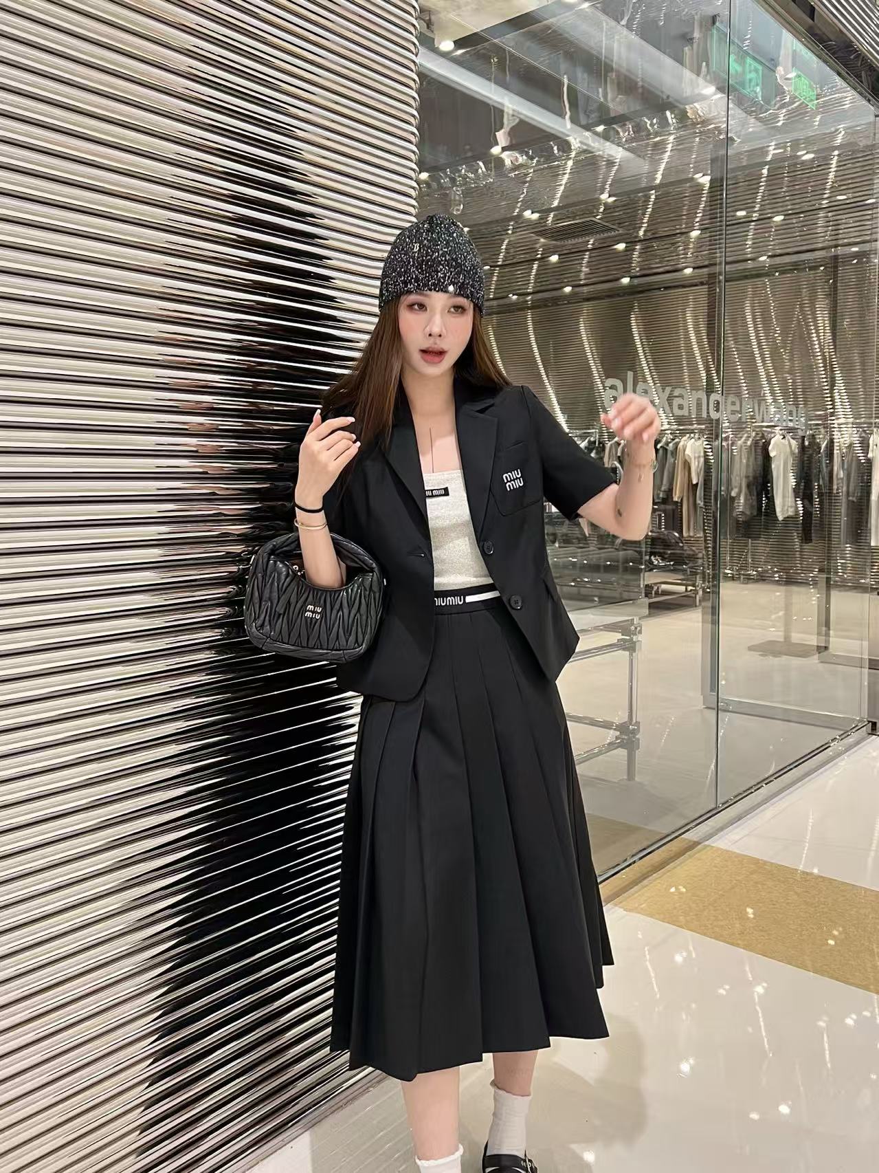 M1UM1U 高品質ショートジャケット＋スカートツーピースセット【50％割引+送料無料】