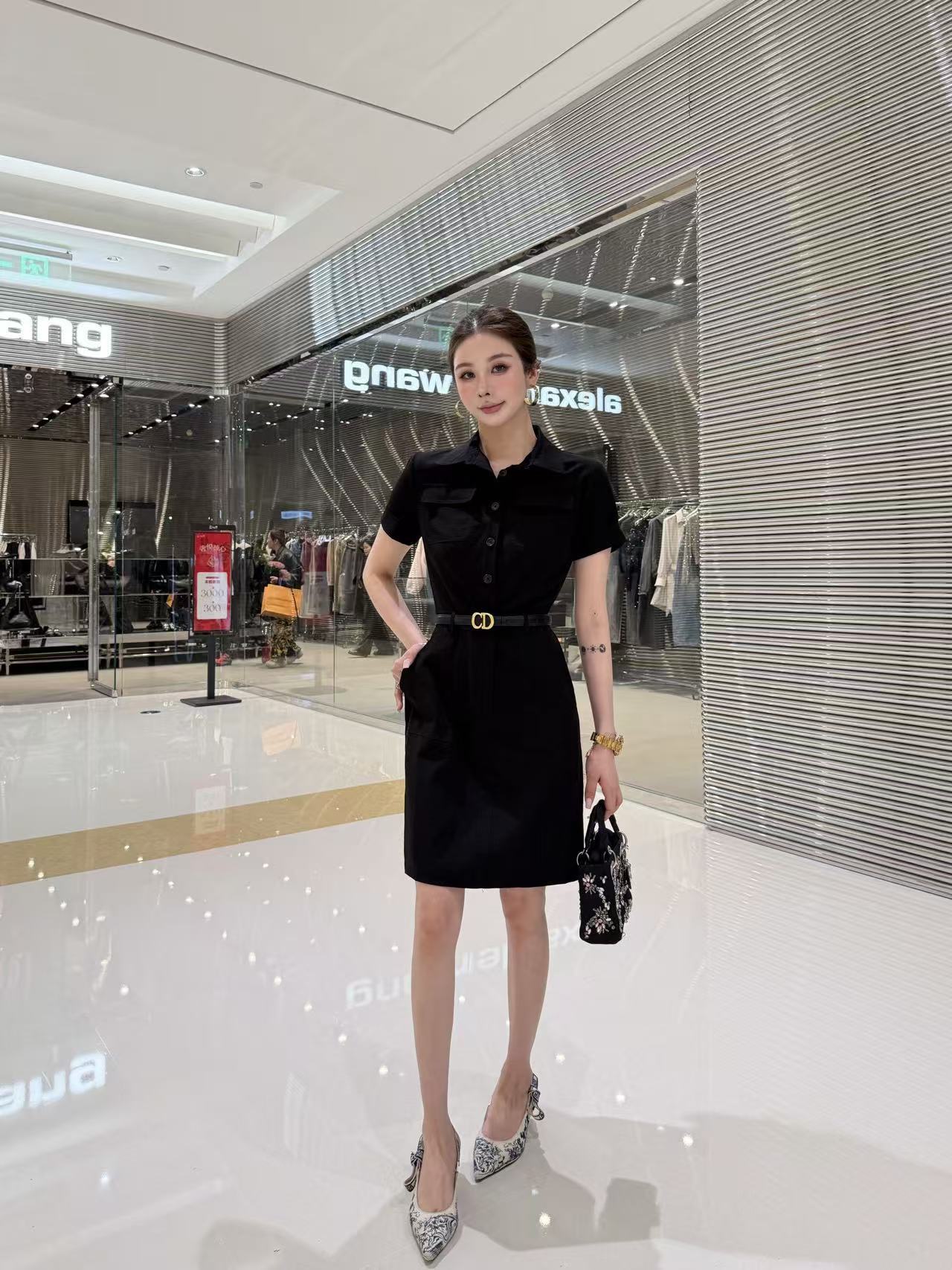 DI0R高品質CDベルトドレス【50％割引+送料無料】