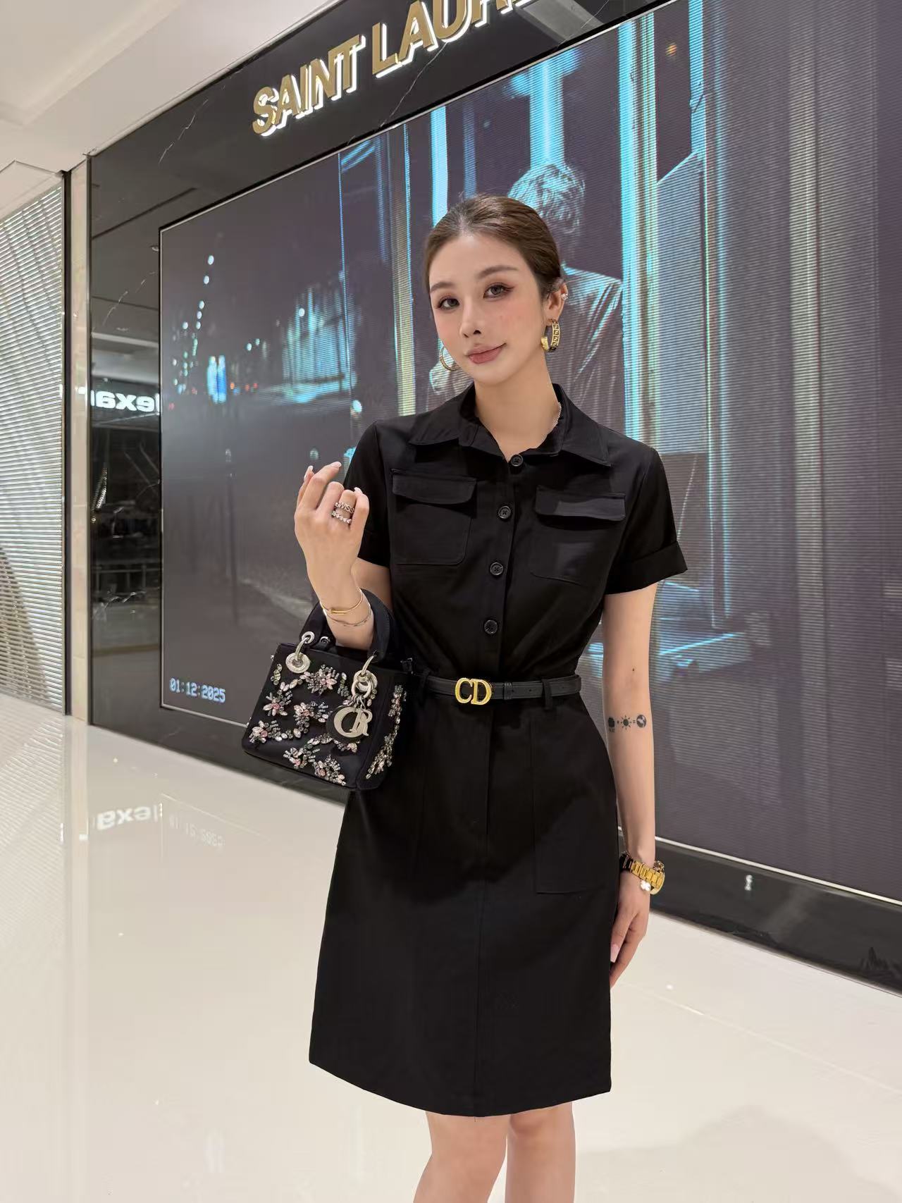 DI0R高品質CDベルトドレス【50％割引+送料無料】