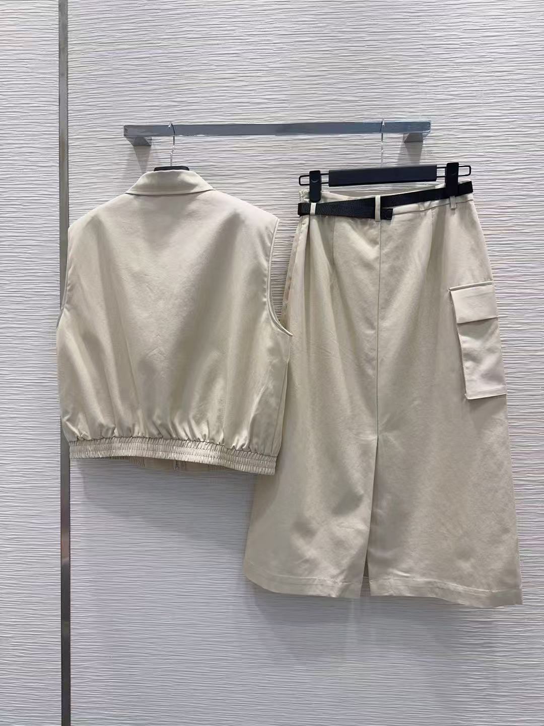 PR4DA ジッパーベスト＋スカート ツーピースセット【50％割引+送料無料】