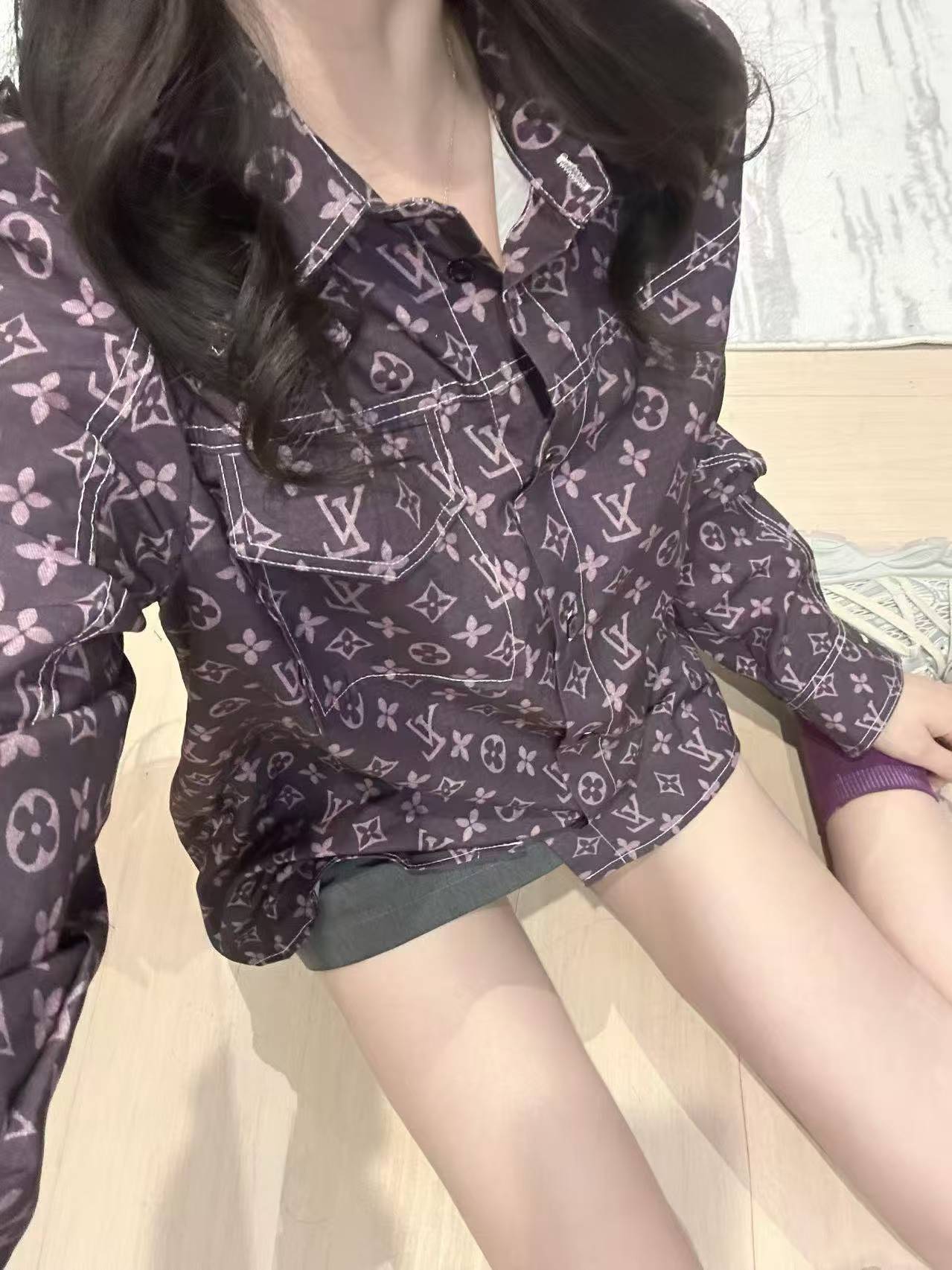 LVポケットプリントシャツ【50％割引+送料無料】