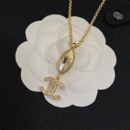 CHANE1 ダブルCダイヤモンドネックレス【50％割引+送料無料】