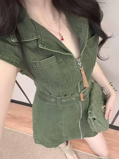 L0WEW デニムドレス【50％割引+送料無料】