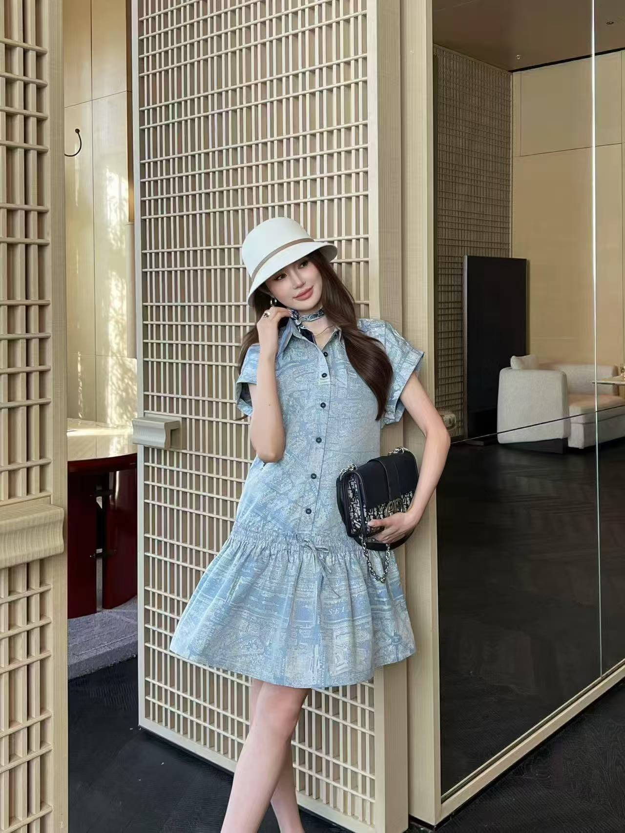 DI0Rプリントドレス【50％割引+送料無料】