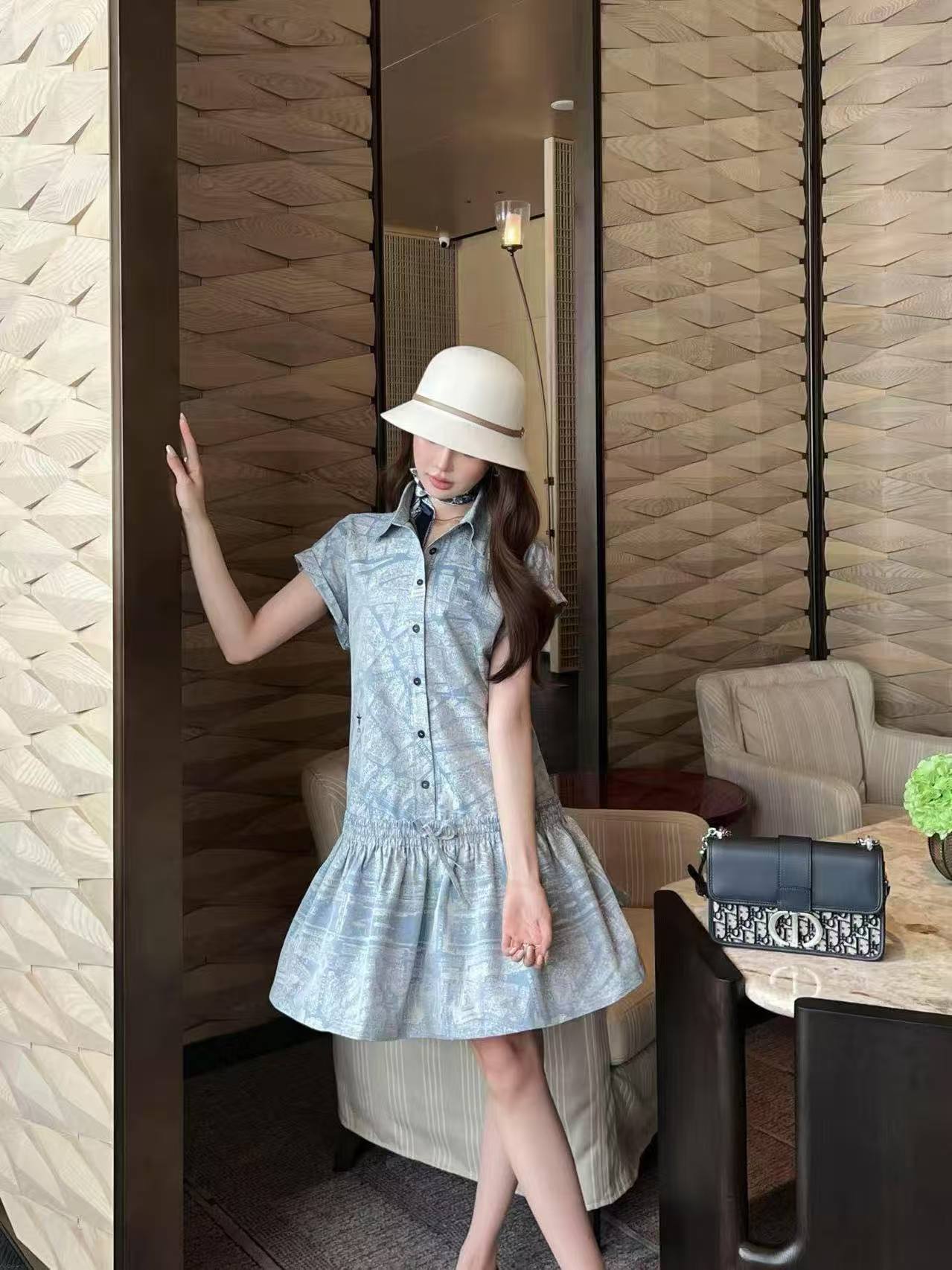 DI0Rプリントドレス【50％割引+送料無料】