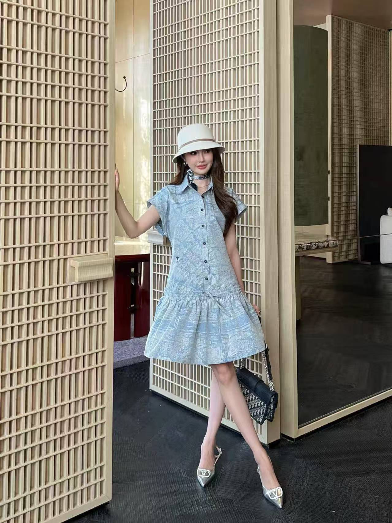 DI0Rプリントドレス【50％割引+送料無料】