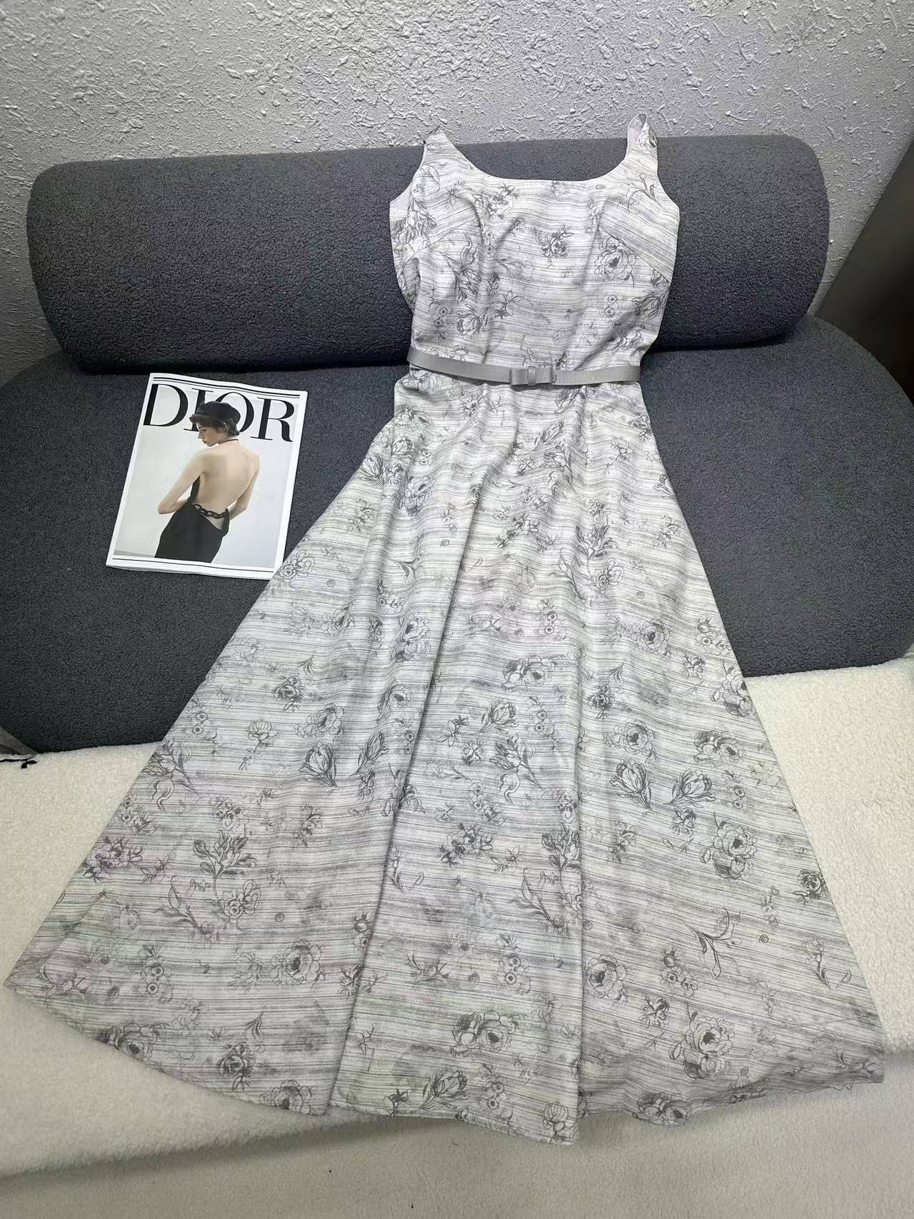 DI0R高品質プリントのストラップドレス【50％割引+送料無料】