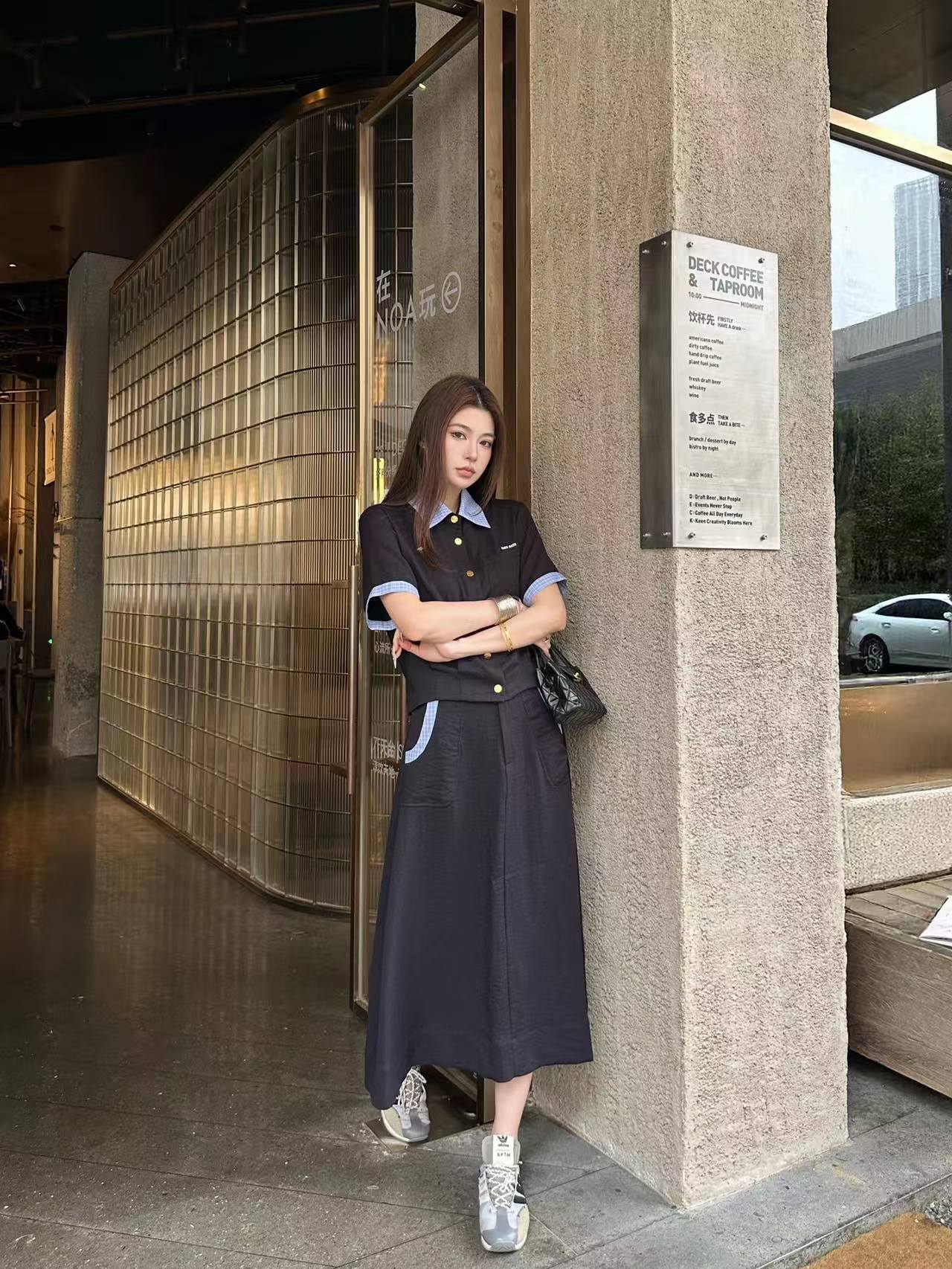 M1UM1U 高品質シャツ＆スカート 2点セット【50％割引+送料無料】