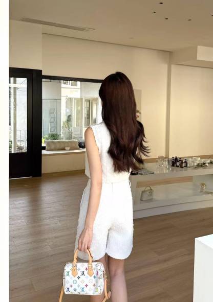 LV高品質ジャカードベスト＆ショートパンツ 2点セット【50％割引+送料無料】