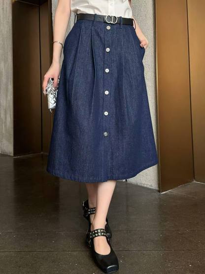 DIOR 上質ラッフルシャツ＆スカート 2点セット【50％割引+送料無料】