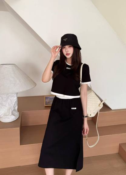 PR4DA 高品質トップス＋スカート ツーピースセット【50％割引+送料無料】