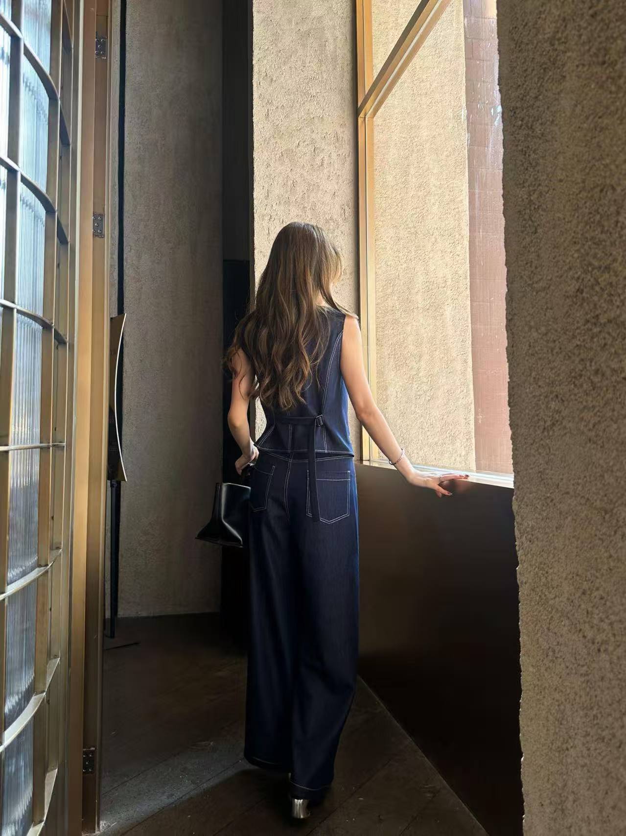 PR4DA 高品質Vネックテンセルベスト＋パンツ ツーピースセット【50％割引+送料無料】