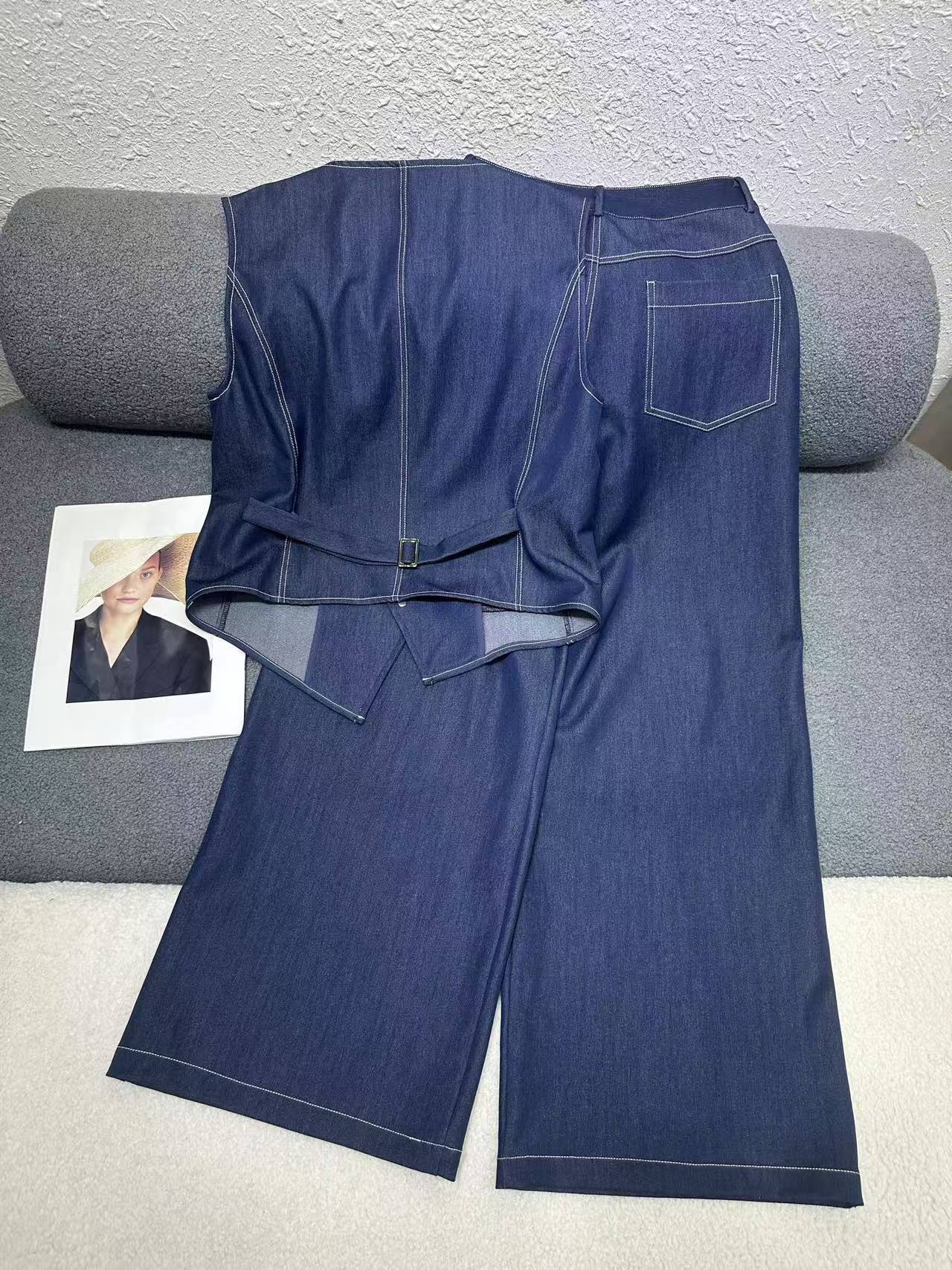 PR4DA 高品質Vネックテンセルベスト＋パンツ ツーピースセット【50％割引+送料無料】