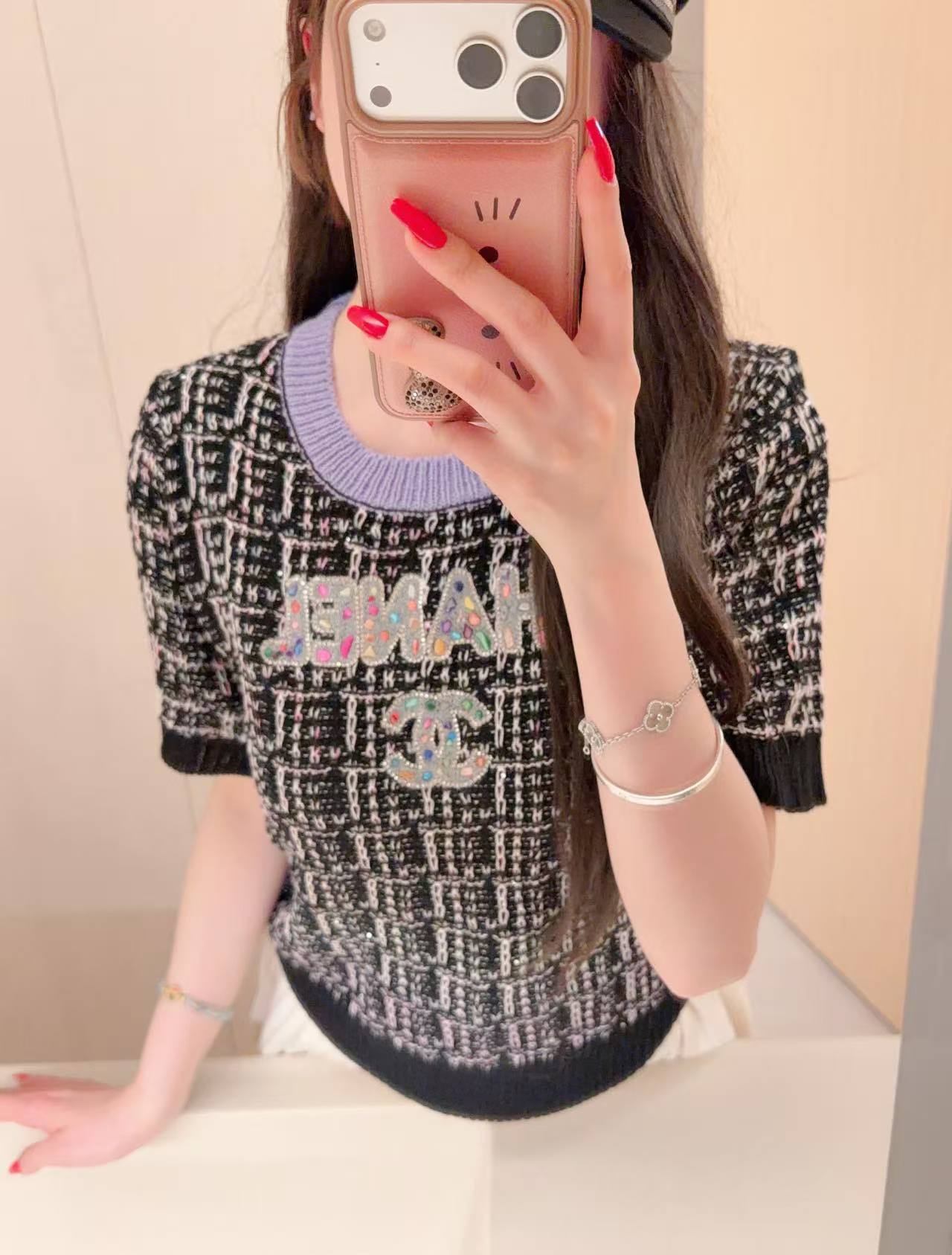 CHANE1 カラフルレターセーター【50％割引+送料無料】