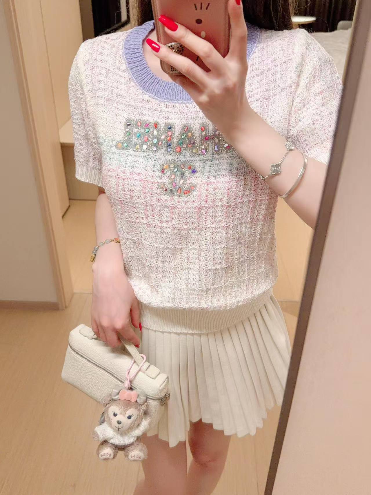 CHANE1 カラフルレターセーター【50％割引+送料無料】